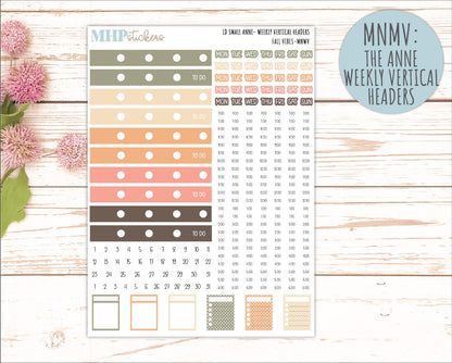 OCTOBER 2026 Stickers for Small Nancy & Anne Laurel Denise Planners "Fall Vibes" || MN