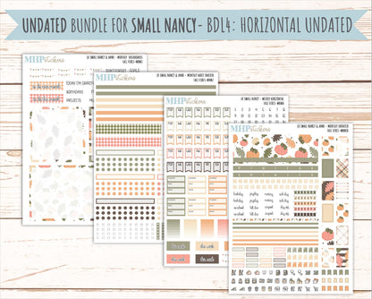 OCTOBER 2026 Stickers for Small Nancy & Anne Laurel Denise Planners "Fall Vibes" || MN