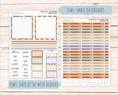 OCTOBER 2026 Stickers for the Small Scout Planner. For Laurel Denise Planners. "Spooky Night" ||SS