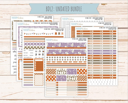 OCTOBER 2026 Stickers for the Small Scout Planner. For Laurel Denise Planners. "Spooky Night" ||SS