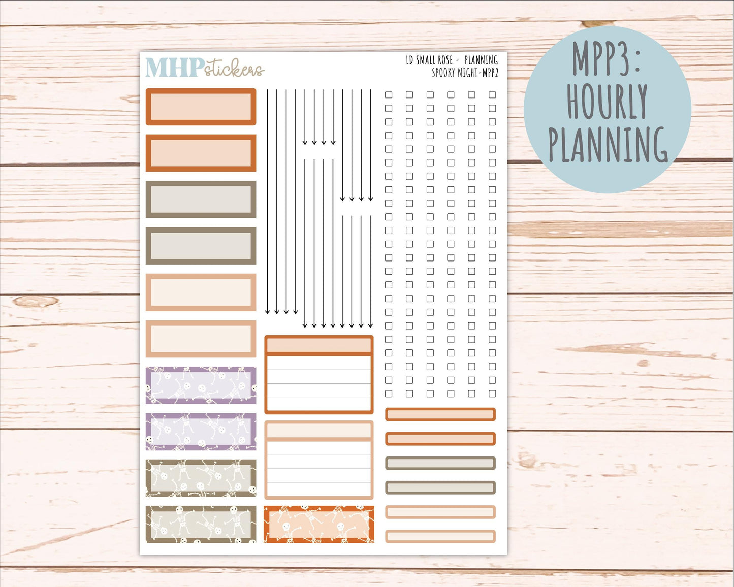 OCTOBER 2026 Stickers for The Small Rose Laurel Denise Planner. "Spooky Night" || MPP