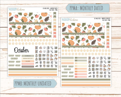OCTOBER 2026 Stickers for the Large Rose Laurel Denise Planner. "Fall Vibes" || PP