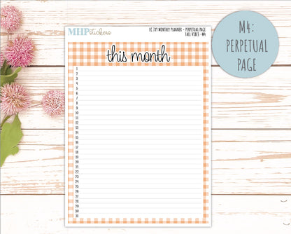 OCTOBER Monthly Kit for 7x9 Erin Condren Planners. 2026 Collection "Fall Vibes" || ECM