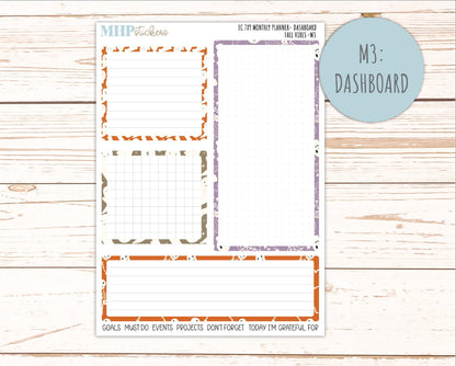 OCTOBER Monthly Kit for 7x9 Erin Condren Planners. 2026 Collection "Spooky Night" || ECM