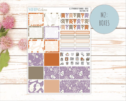 OCTOBER Monthly Kit for 7x9 Erin Condren Planners. 2026 Collection "Spooky Night" || ECM