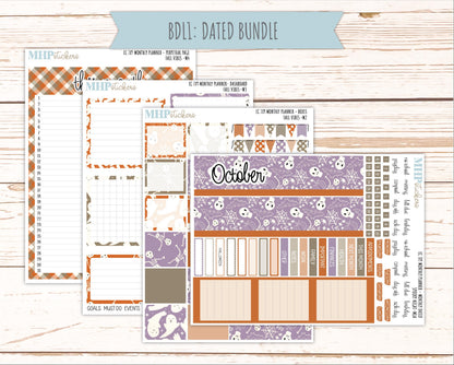 OCTOBER Monthly Kit for 7x9 Erin Condren Planners. 2026 Collection "Spooky Night" || ECM