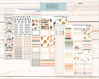 OCTOBER Weekly Vertical Kits for 7x9 Erin Condren Planners. 2026 Collection "Fall Vibes" || ECWV