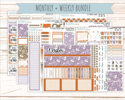 OCTOBER Weekly Vertical Kits for 7x9 Erin Condren Planners. 2026 Collection "Fall Vibes" || ECWV