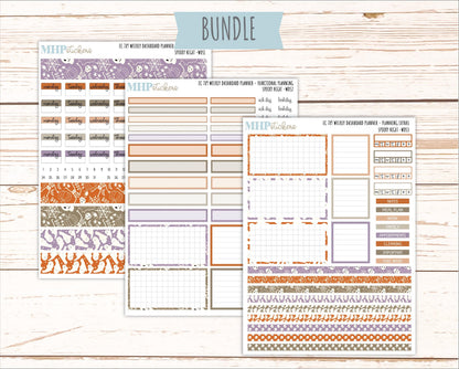 OCTOBER Weekly Dashboard Kit for 7x9 Erin Condren Planners. 2026 Collection "Spooky Night" || ECWDS