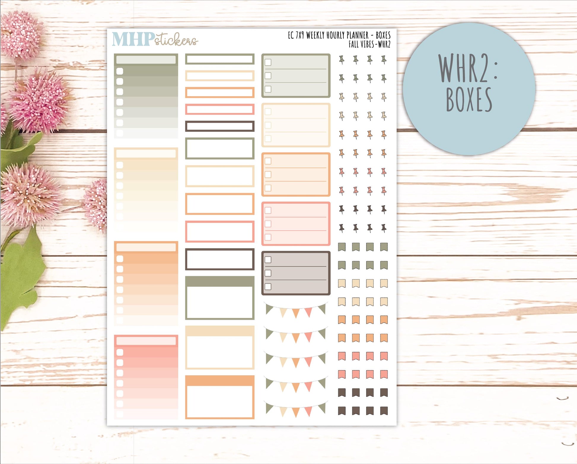 OCTOBER Weekly Hourly Planning Kits for 7x9 Erin Condren Planners. 2026 Collection "Fall Vibes" || ECWHR