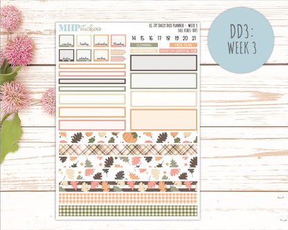 OCTOBER Daily Duo Sticker Kit for 7x9 Erin Condren Planners. 2026 Collection "Fall Vibes" || ECDD