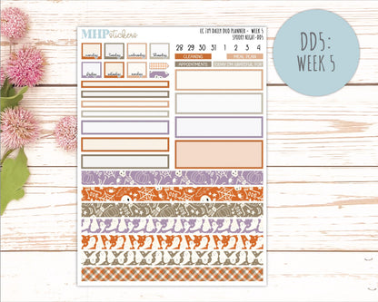 OCTOBER Daily Duo Sticker Kit for 7x9 Erin Condren Planners. 2026 Collection "Spooky Night" || ECDD