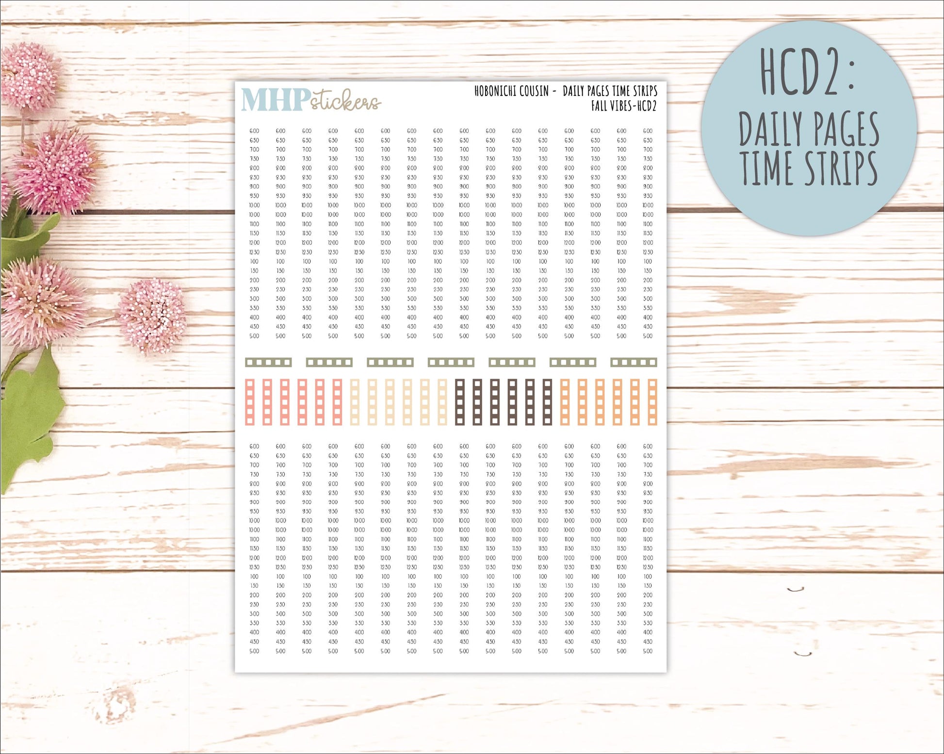 OCTOBER 2026 Stickers for Hobonichi Cousin. A5 Planners "Fall Vibes" || HC