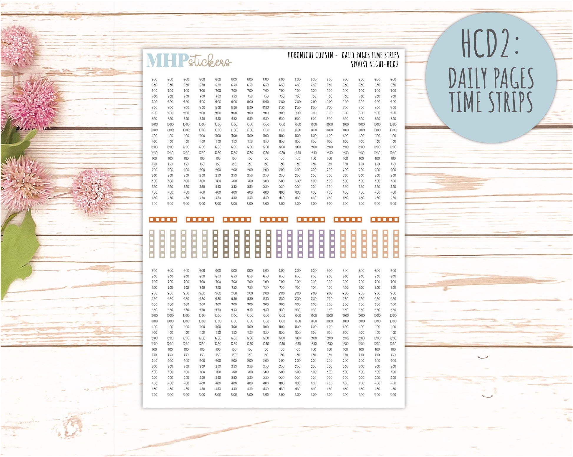 OCTOBER 2026 Stickers for Hobonichi Cousin. A5 Planners Spooky Night" || HC