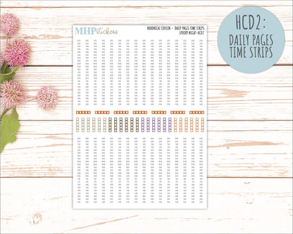 OCTOBER 2026 Stickers for Hobonichi Cousin. A5 Planners Spooky Night" || HC