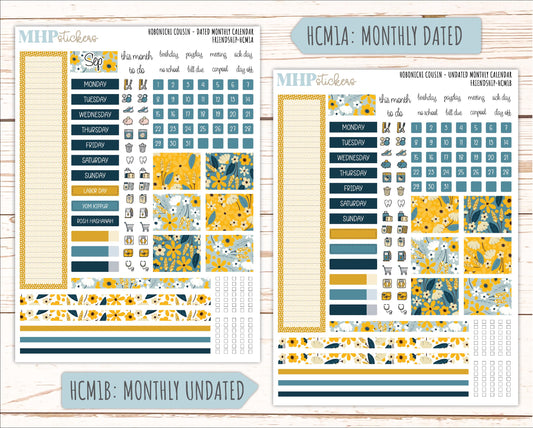 SEPTEMBER 2026 Stickers for Hobonichi Cousin. A5 Planners "Friendship" || HC