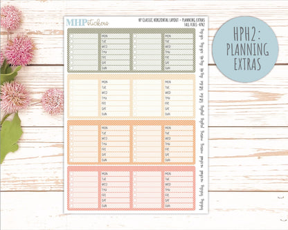OCTOBER Stickers for Happy Planner Classic Horizontal Layout. 2026 Collection. "Fall Vibes" || HPH