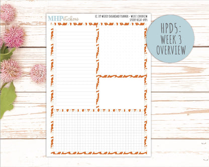 OCTOBER Stickers for Happy Planner Classic Dashboard Layout. 2026 Collection. "Spooky Night" || HPD