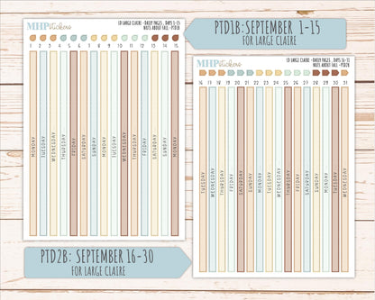 NOVEMBER 2026 Stickers for the Large Scout, Large Claire, and Large Luna Laurel Denise Planners "Nuts About Fall" || PT