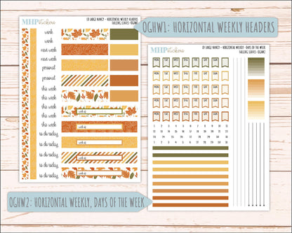 NOVEMBER 2026 Stickers for Large Nancy, Anne, & Billie Planners. Laurel Denise Planners. "Falling Leaves" || OG