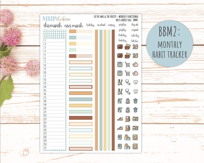 NOVEMBER 2026 Stickers for the Mae & Kristy Laurel Denise Planners "Nuts About Fall" || BB