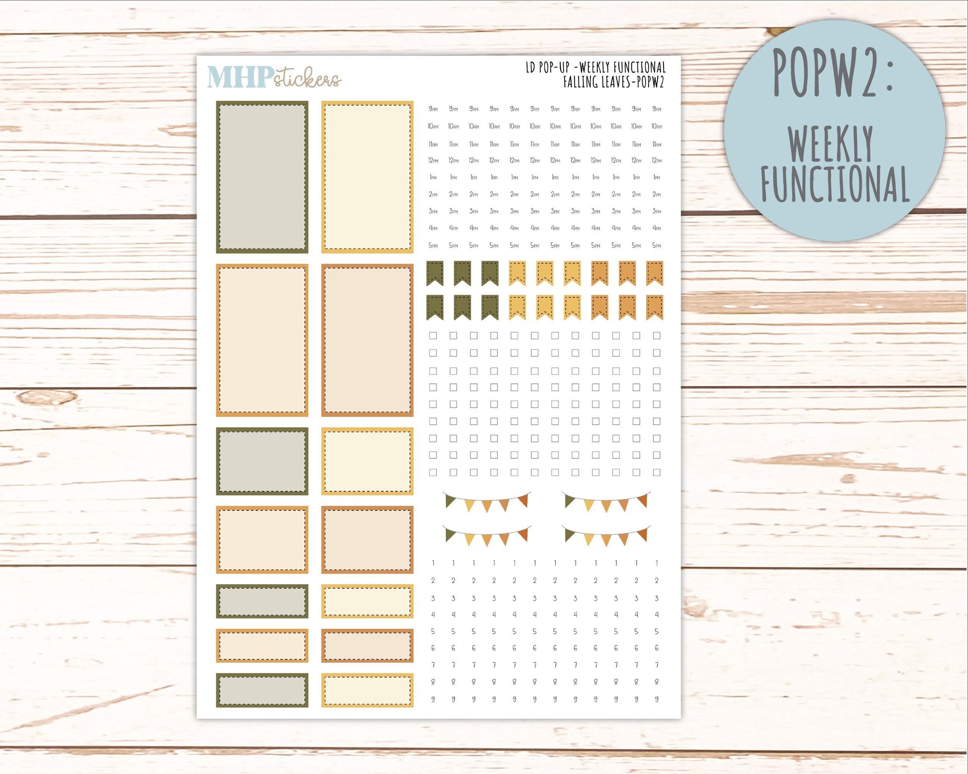 NOVEMBER 2026 Stickers for The Jo, Laurel Denise Planner "Falling Leaves" || POP