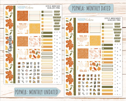 NOVEMBER 2026 Stickers for The Jo, Laurel Denise Planner "Falling Leaves" || POP