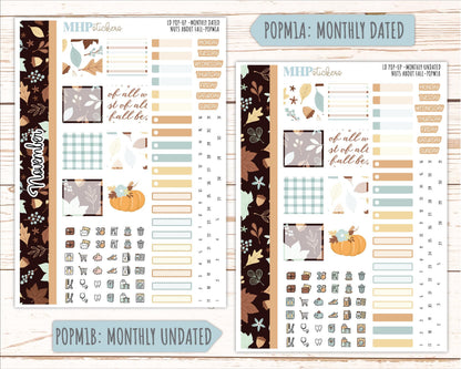 NOVEMBER 2026 Stickers for The Jo, Laurel Denise Planner "Nuts About Fall" || POP