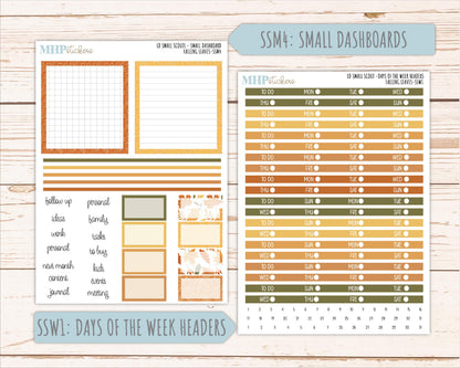 NOVEMBER 2026 Stickers for the Small Scout Planner. For Laurel Denise Planners. "Falling Leaves" || SS