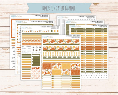 NOVEMBER 2026 Stickers for the Small Scout Planner. For Laurel Denise Planners. "Falling Leaves" || SS