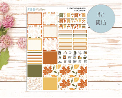 NOVEMBER Monthly Kit for 7x9 Erin Condren Planners. 2026 Collection "Falling Leaves" || ECM