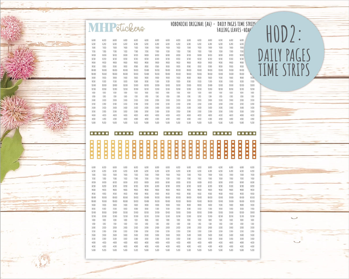 NOVEMBER 2026 Stickers for Hobonichi Techo Original. A6 Planners "Falling Leaves" || HO
