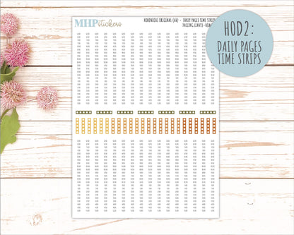 NOVEMBER 2026 Stickers for Hobonichi Techo Original. A6 Planners "Falling Leaves" || HO