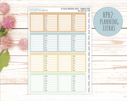 NOVEMBER Stickers for Happy Planner Classic Horizontal Layout. 2026 Collection. "Nuts About Fall" || HPH