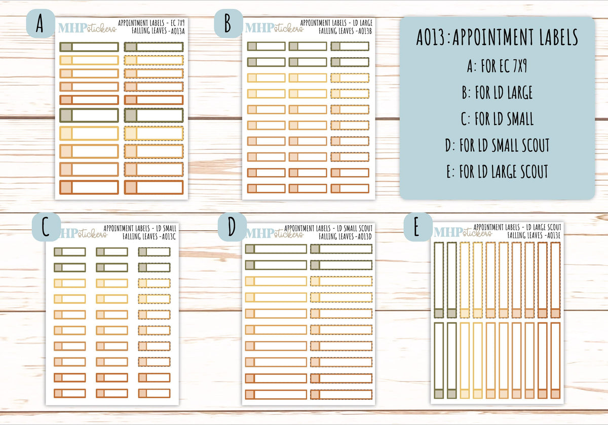 Basic Labels & Habit Trackers. Add-ons for Monthly Kits "Falling Vibes" || AOBL