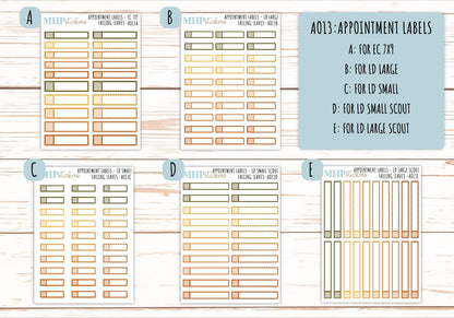 Basic Labels & Habit Trackers. Add-ons for Monthly Kits "Falling Vibes" || AOBL