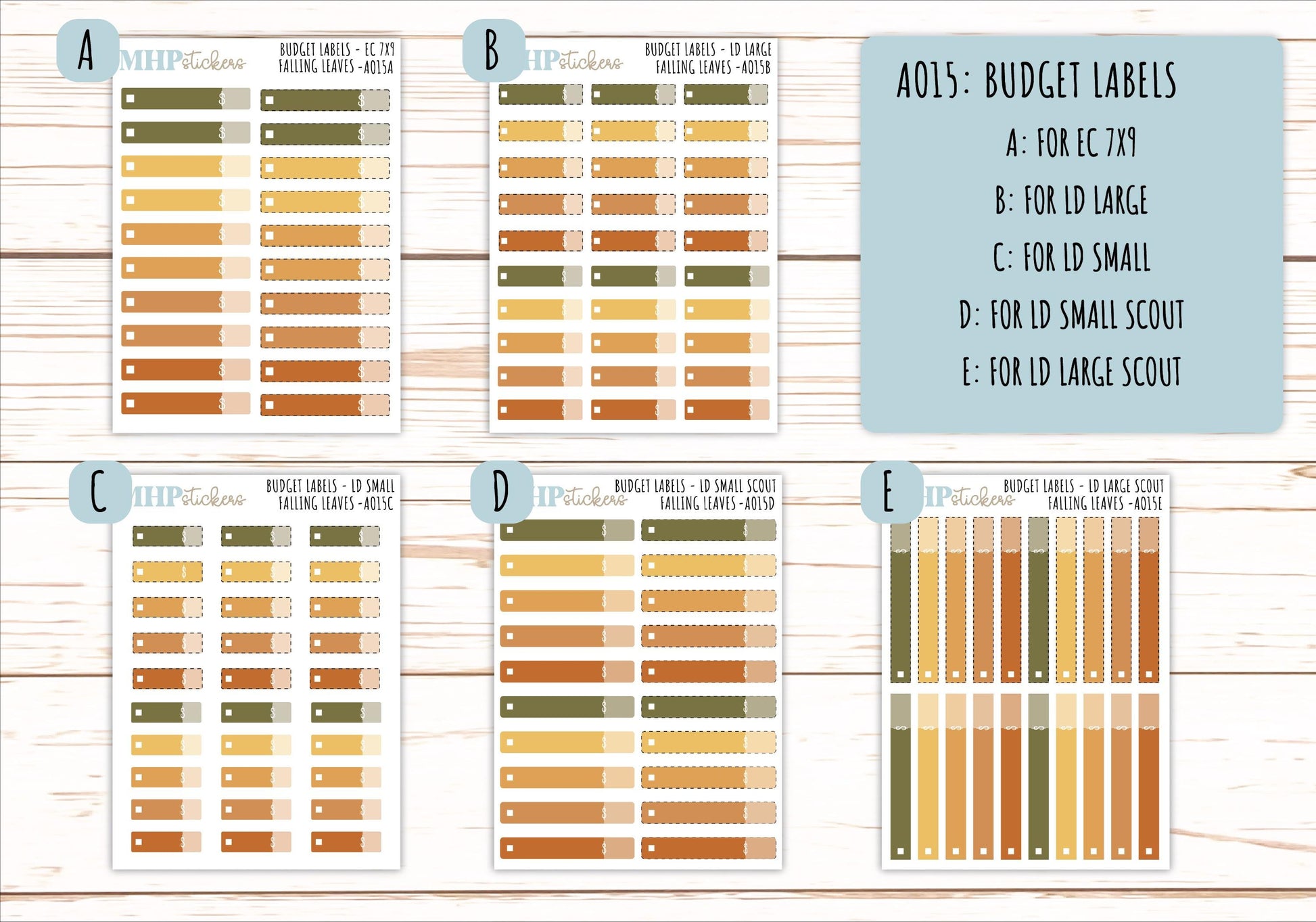 Basic Labels & Habit Trackers. Add-ons for Monthly Kits "Falling Vibes" || AOBL