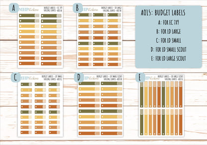 Basic Labels & Habit Trackers. Add-ons for Monthly Kits "Falling Vibes" || AOBL