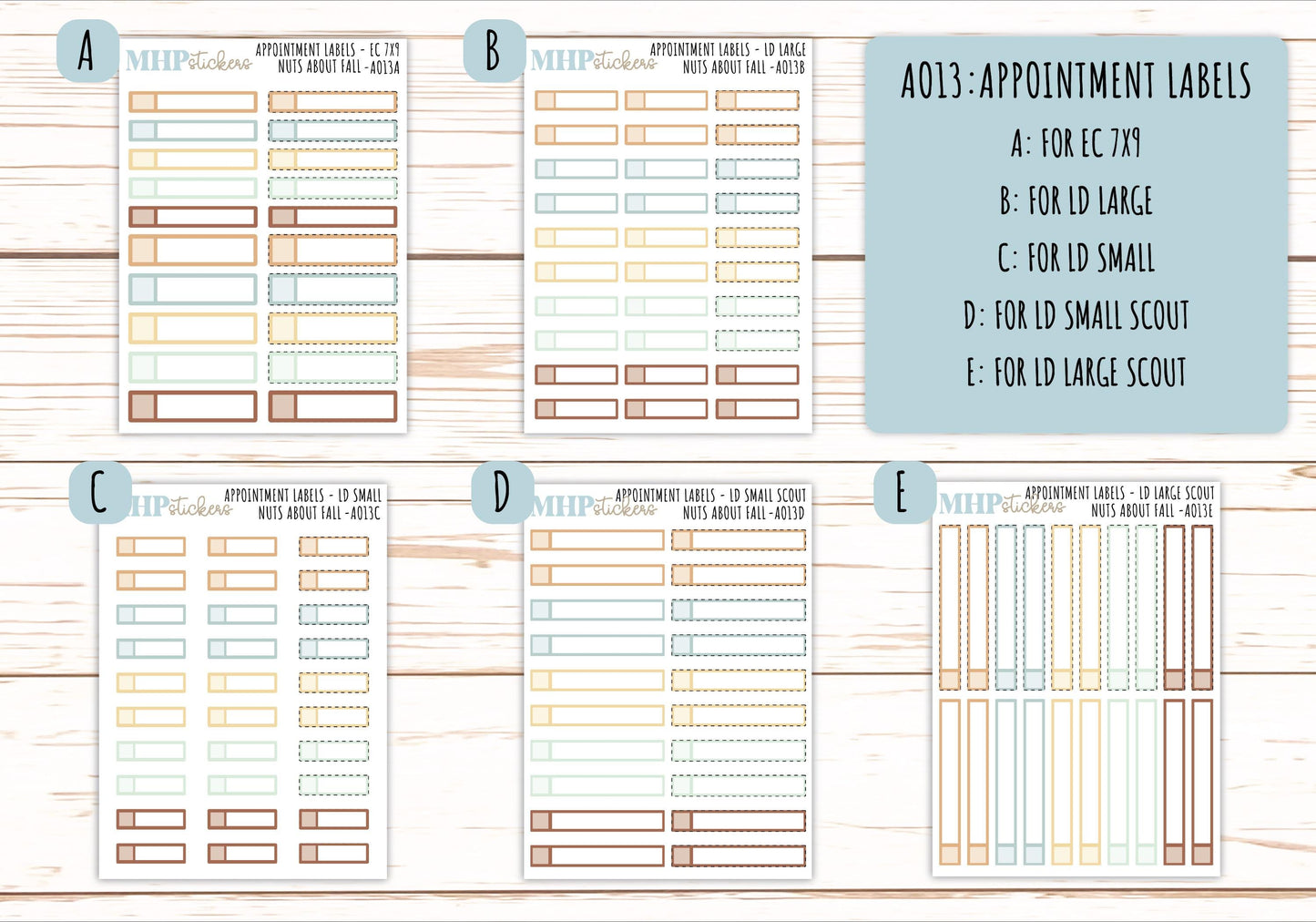 Basic Labels & Habit Trackers. Add-ons for Monthly Kits "Nuts About Fall" || AOBL