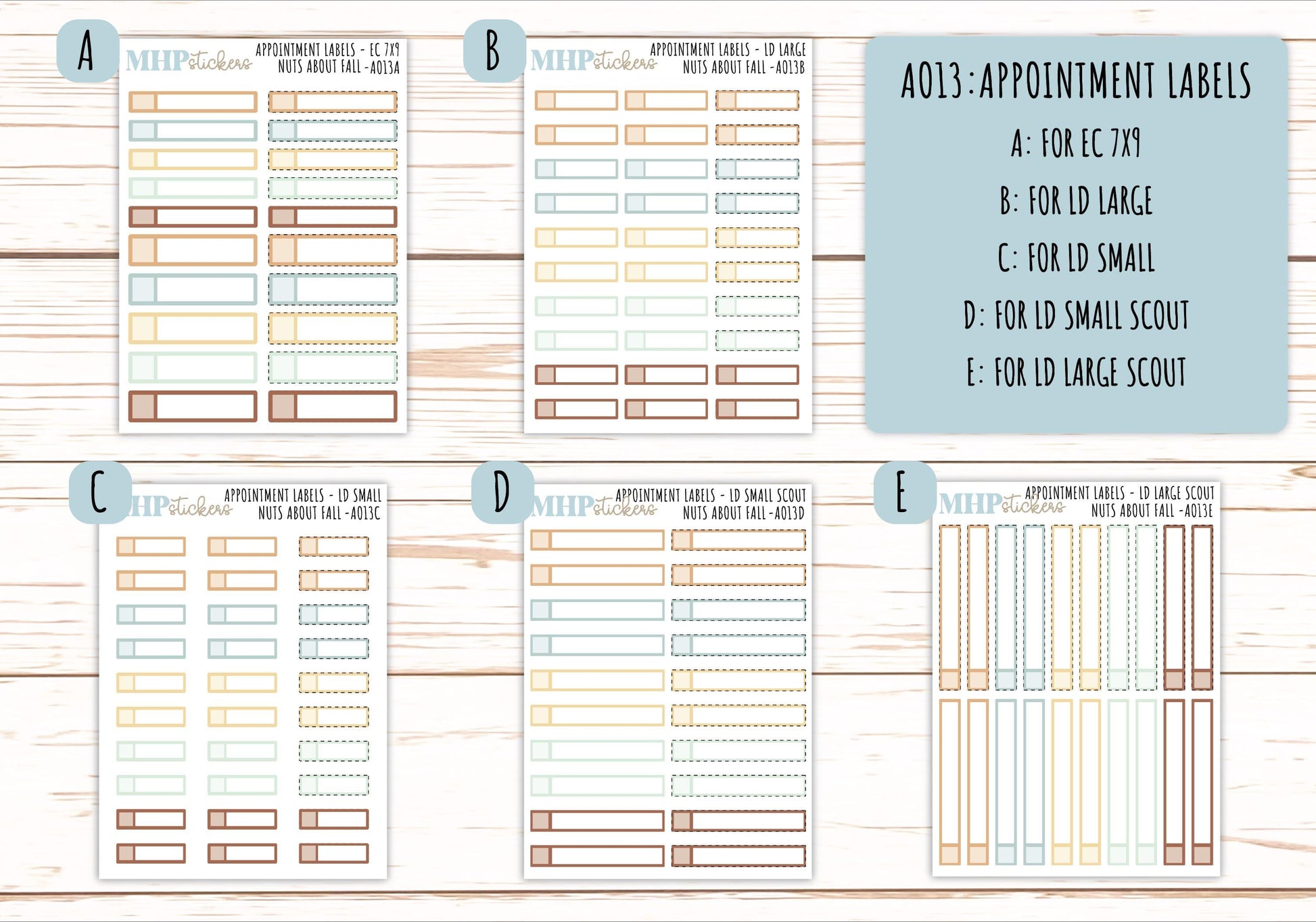 Basic Labels & Habit Trackers. Add-ons for Monthly Kits "Nuts About Fall" || AOBL