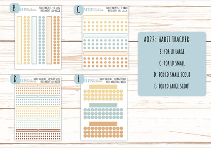 Basic Labels & Habit Trackers. Add-ons for Monthly Kits "Nuts About Fall" || AOBL