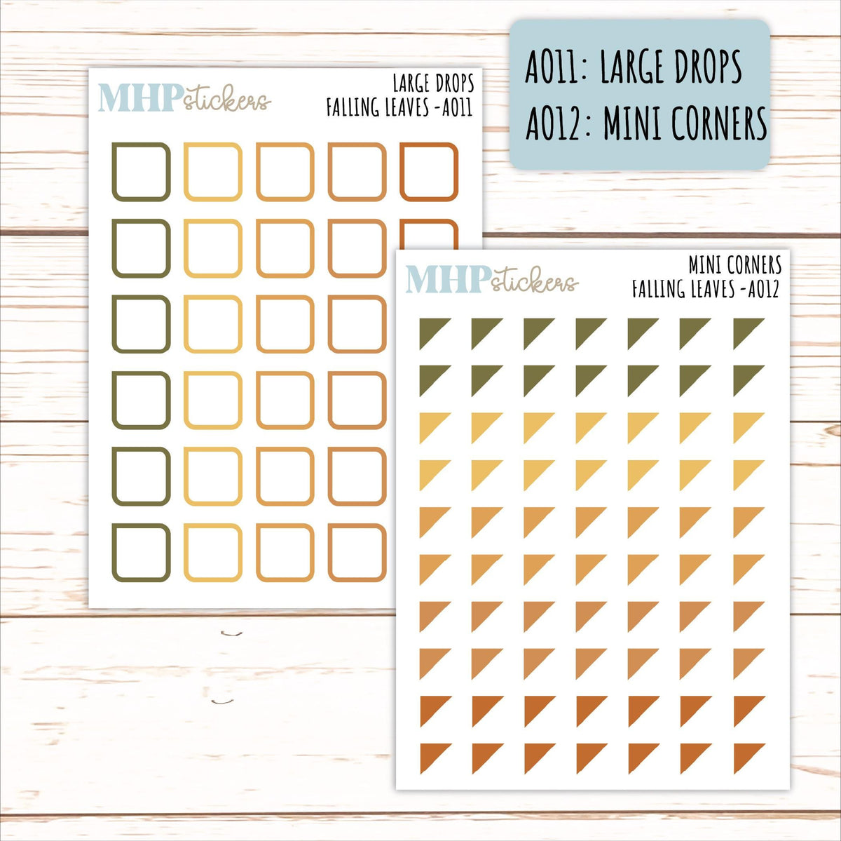 ADD-On's for Monthly Kits "Falling Leaves" || AO
