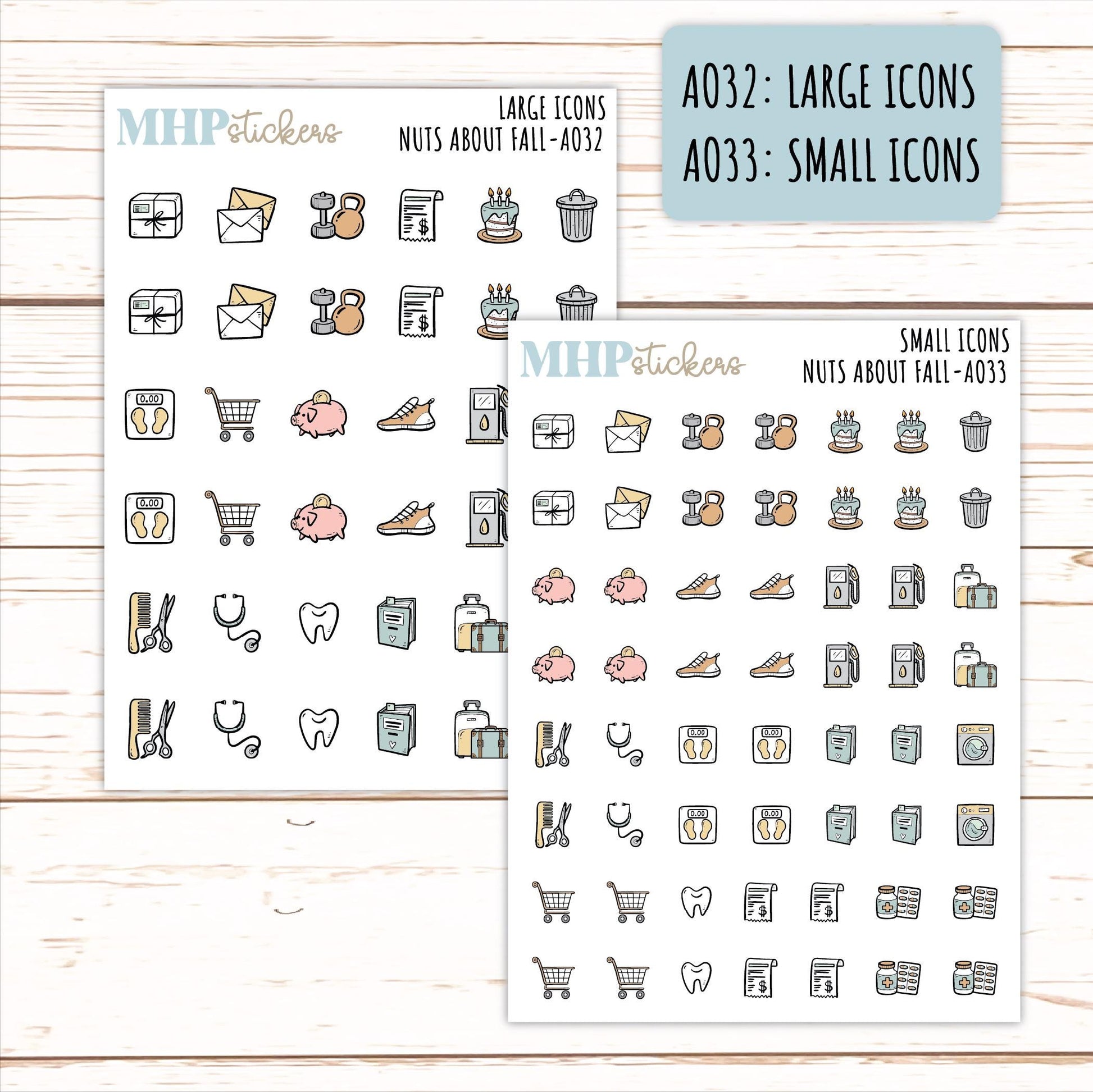 ADD-On's for Monthly Kits "Nuts About Fall" || AO