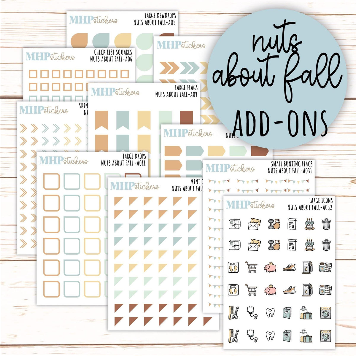 ADD-On's for Monthly Kits "Nuts About Fall" || AO
