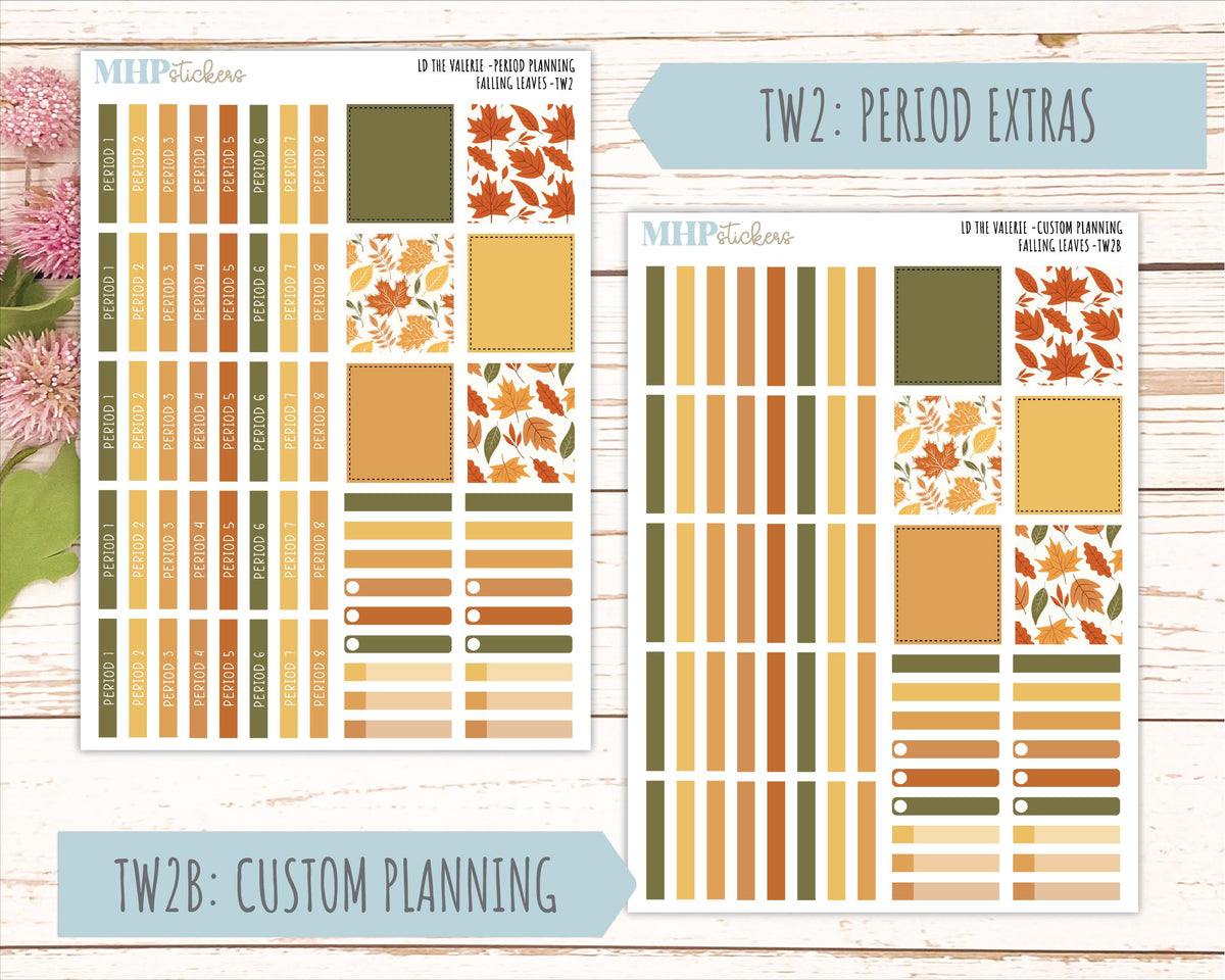 NOVEMBER Stickers for The Valerie Laurel Denise Planner "Falling Leaves" || TC
