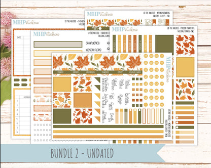 NOVEMBER Stickers for The Valerie Laurel Denise Planner "Falling Leaves" || TC