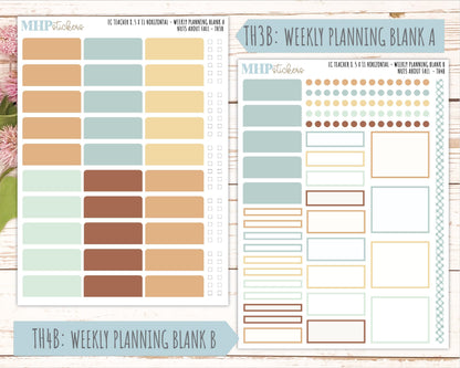 NOVEMBER Stickers for EC Teacher Lesson Planner - Horizontal Layout. 2026 Collection "Nuts About Fall" || ECTH