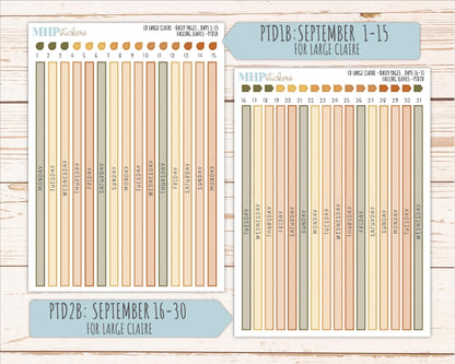 NOVEMBER 2026 Stickers for the Large Scout, Large Claire, and Large Luna Laurel Denise Planners "Falling Leaves" || PT