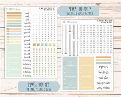 NOVEMBER 2026 Stickers for the Large Scout, Large Claire, and Large Luna Laurel Denise Planners "Nuts About Fall" || PT