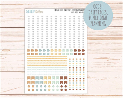 NOVEMBER 2026 Stickers for Large Nancy, Anne, & Billie Planners. Laurel Denise Planners. "Nuts About Fall" || OG
